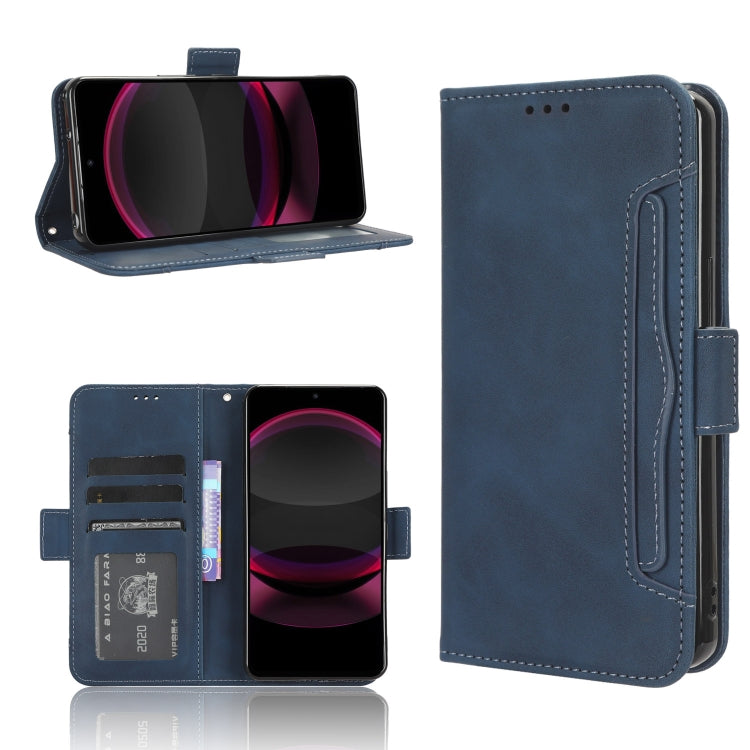 Custodia per telefono in pelle con slot per schede di consistenza al polpaccio, For Sharp Aquos R9, For Sharp Aquos Sense8, For Sharp Aquos R8 Pro / Leica Leitz Phone 3, For Sharp Aquos R8