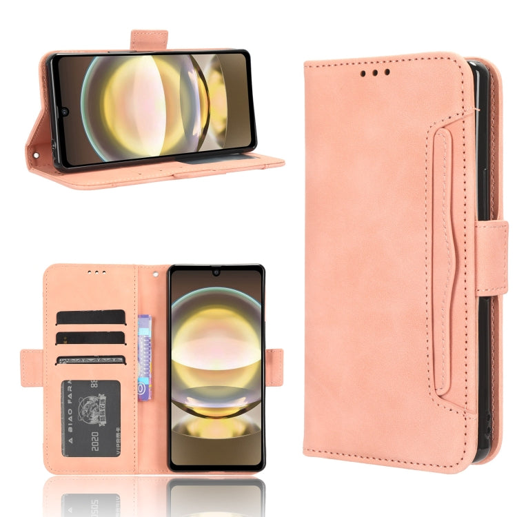 Custodia per telefono in pelle con slot per schede di consistenza al polpaccio, For Sharp Aquos R9, For Sharp Aquos Sense8, For Sharp Aquos R8 Pro / Leica Leitz Phone 3, For Sharp Aquos R8