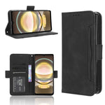 Custodia per telefono in pelle con slot per schede di consistenza al polpaccio, For Sharp Aquos R9, For Sharp Aquos Sense8, For Sharp Aquos R8 Pro / Leica Leitz Phone 3, For Sharp Aquos R8
