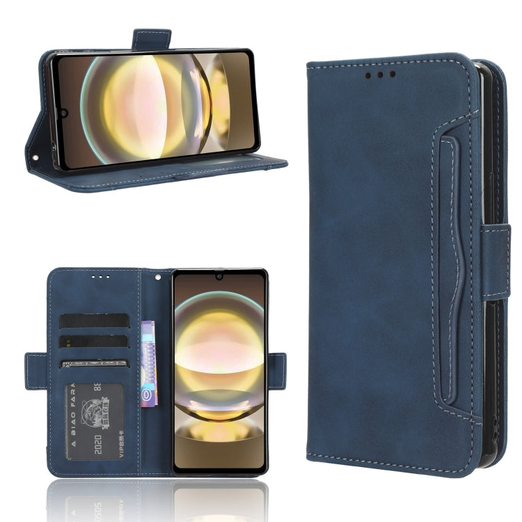 Custodia per telefono in pelle con slot per schede di consistenza al polpaccio, For Sharp Aquos R9, For Sharp Aquos Sense8, For Sharp Aquos R8 Pro / Leica Leitz Phone 3, For Sharp Aquos R8