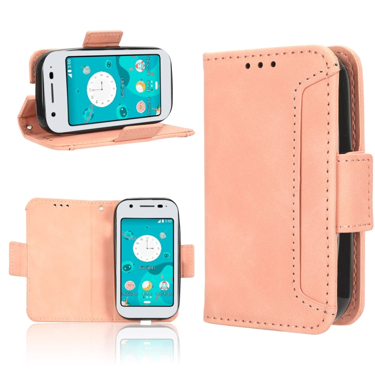 Custodia per telefono in pelle con slot per schede di consistenza al polpaccio, For Sharp Mamorino6
