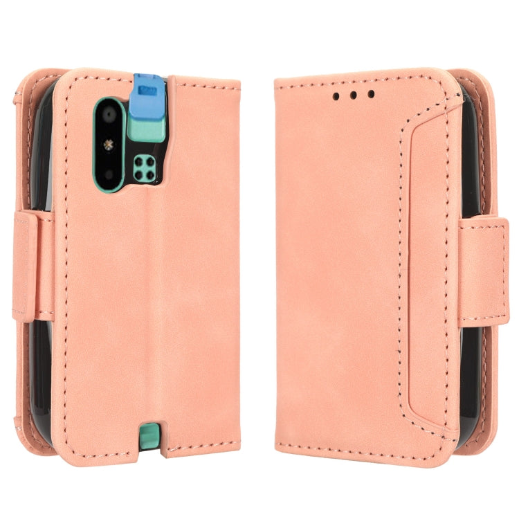 Custodia per telefono in pelle con slot per schede di consistenza al polpaccio, For Sharp Mamorino6