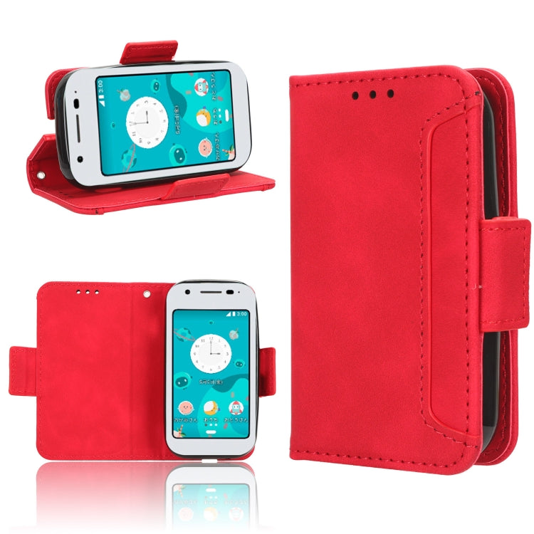 Custodia per telefono in pelle con slot per schede di consistenza al polpaccio, For Sharp Mamorino6