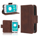 Custodia per telefono in pelle con slot per schede di consistenza al polpaccio, For Sharp Mamorino6