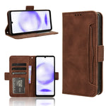 Custodia per telefono in pelle con slot per schede di consistenza al polpaccio, For Sharp Aquos R9, For Sharp Aquos Sense8, For Sharp Aquos R8 Pro / Leica Leitz Phone 3, For Sharp Aquos R8