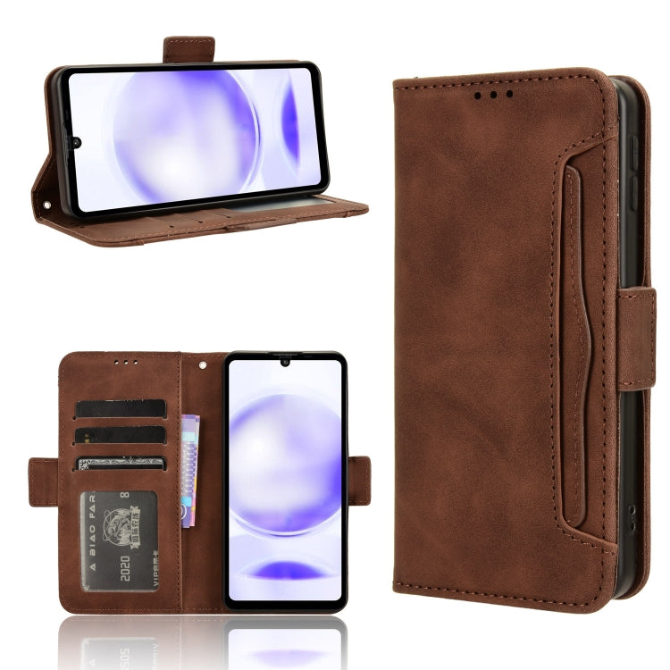 Custodia per telefono in pelle con slot per schede di consistenza al polpaccio, For Sharp Aquos R9, For Sharp Aquos Sense8, For Sharp Aquos R8 Pro / Leica Leitz Phone 3, For Sharp Aquos R8