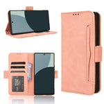 Custodia per telefono in pelle con slot per schede di consistenza al polpaccio, For Sharp Aquos R9, For Sharp Aquos Sense8, For Sharp Aquos R8 Pro / Leica Leitz Phone 3, For Sharp Aquos R8
