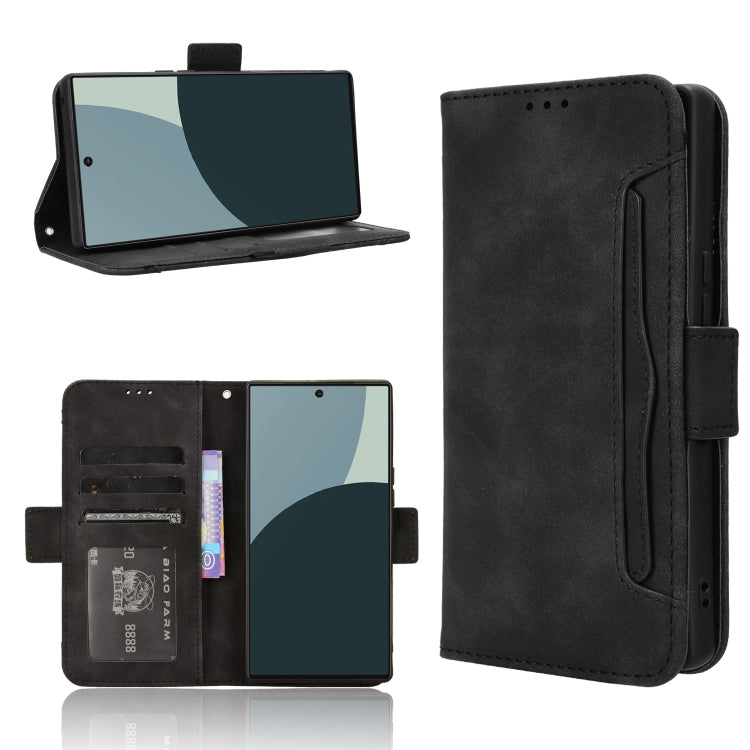 Custodia per telefono in pelle con slot per schede di consistenza al polpaccio, For Sharp Aquos R9, For Sharp Aquos Sense8, For Sharp Aquos R8 Pro / Leica Leitz Phone 3, For Sharp Aquos R8