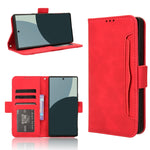 Custodia per telefono in pelle con slot per schede di consistenza al polpaccio, For Sharp Aquos R9, For Sharp Aquos Sense8, For Sharp Aquos R8 Pro / Leica Leitz Phone 3, For Sharp Aquos R8