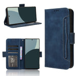 Custodia per telefono in pelle con slot per schede di consistenza al polpaccio, For Sharp Aquos R9, For Sharp Aquos Sense8, For Sharp Aquos R8 Pro / Leica Leitz Phone 3, For Sharp Aquos R8