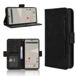 Custodia per telefono in pelle con slot per schede di consistenza al polpaccio, For Sharp Aquos R11, For Sharp Aquos Sense10, For Sharp Aquos R10, For Sharp Aquos wish5