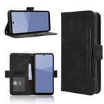 Custodia per telefono in pelle con slot per schede di consistenza al polpaccio, For Sharp Aquos R11, For Sharp Aquos Sense10, For Sharp Aquos R10, For Sharp Aquos wish5
