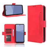 Custodia per telefono in pelle con slot per schede di consistenza al polpaccio, For Sharp Aquos R11, For Sharp Aquos Sense10, For Sharp Aquos R10, For Sharp Aquos wish5