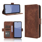 Custodia per telefono in pelle con slot per schede di consistenza al polpaccio, For Sharp Aquos R11, For Sharp Aquos Sense10, For Sharp Aquos R10, For Sharp Aquos wish5