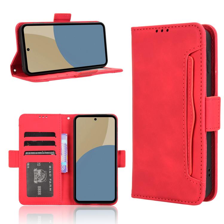 Custodia per telefono in pelle con slot per schede di consistenza al polpaccio, For Sharp Aquos R11, For Sharp Aquos Sense10, For Sharp Aquos R10, For Sharp Aquos wish5