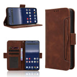Custodia per telefono in pelle con slot per schede di consistenza al polpaccio, For Sharp Aquos R11, For Sharp Aquos Sense10, For Sharp Aquos R10, For Sharp Aquos wish5