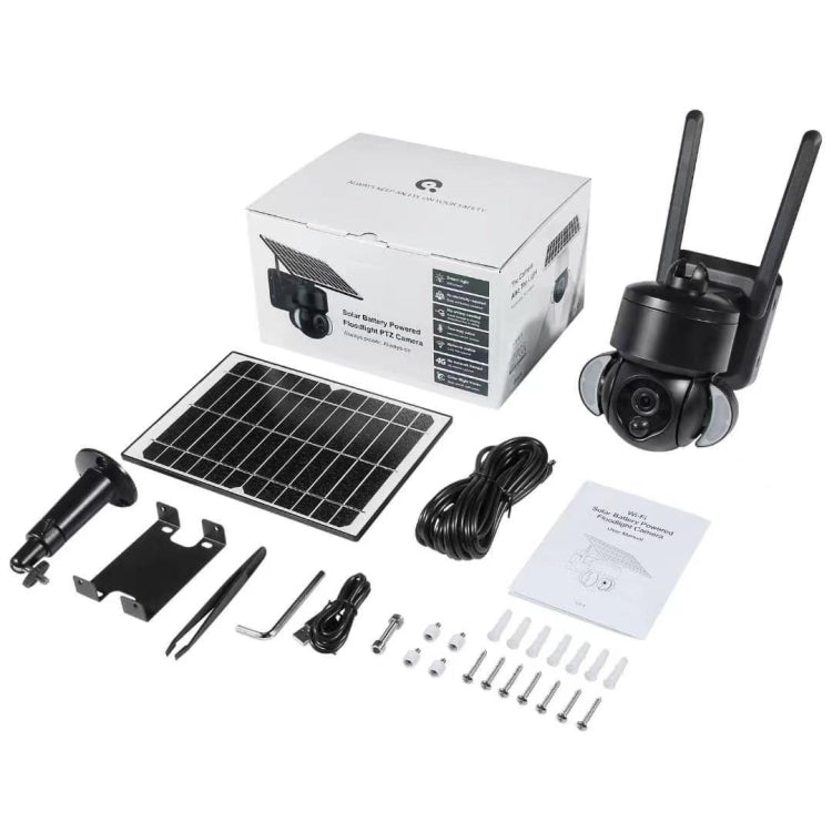 SHIWOJIA IP66 impermeabile 4G 3MP telecamera IP a cupola solare, audio bidirezionale e rilevamento del movimento PIR e visione notturna, EU, AU, US