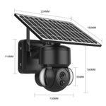 SHIWOJIA IP66 impermeabile 4G 3MP telecamera IP a cupola solare, audio bidirezionale e rilevamento del movimento PIR e visione notturna, EU, AU, US