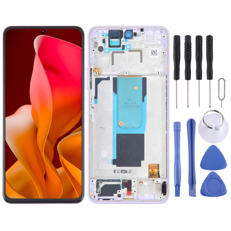 LCD Screen Full Assembly Digitizer with Frame, For Xiaomi 11i 5G 2022, For Xiaomi 11i HyperCharge 5G, For Xiaomi Redmi Note 11 Pro+ 5G