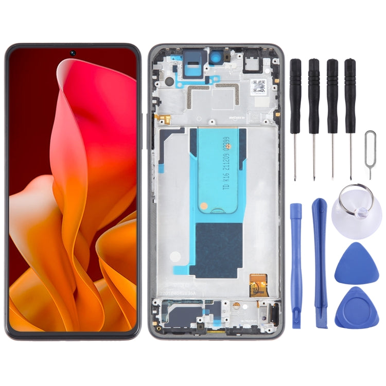 LCD Screen Full Assembly Digitizer with Frame, For Xiaomi 11i 5G 2022, For Xiaomi 11i HyperCharge 5G, For Xiaomi Redmi Note 11 Pro+ 5G