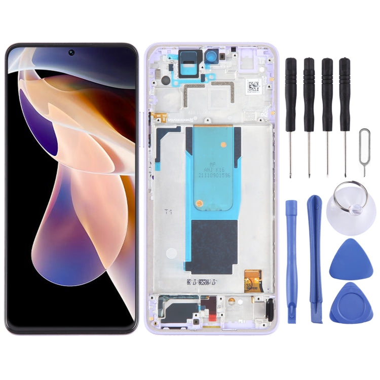 Schermo LCD per assemblaggio completo di digitalizzatore con cornice, For Xiaomi 11i 5G 2022, For Xiaomi 11i HyperCharge 5G, For Xiaomi Redmi Note 11 Pro+ 5G