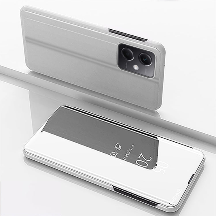 Custodia flip in pelle con specchio per Redmi Note 12 4G