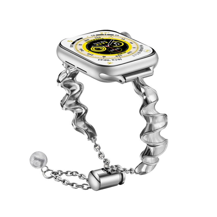 Cinturino in metallo con onde a nastro, For Apple Watch 2 42mm, For Apple Watch 2 38mm, For Apple Watch 42mm, For Apple Watch 38mm