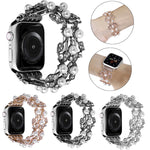 Cinturino per orologio in metallo con perline a quattro foglie, For Apple Watch 2 42mm, For Apple Watch 2 38mm, For Apple Watch 42mm, For Apple Watch 38mm