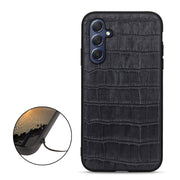 Custodia in vera pelle effetto coccodrillo per Samsung Galaxy M54