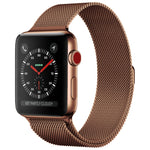 Per cinturino in acciaio inossidabile magnetico con anello milanese serie Apple Watch, 5 & 4 40mm / 3 & 2 & 1 38mm, 5 & 4 44mm / 3 & 2 & 1 42mm
