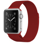 Per cinturino in acciaio inossidabile magnetico con anello milanese serie Apple Watch, 5 & 4 40mm / 3 & 2 & 1 38mm, 5 & 4 44mm / 3 & 2 & 1 42mm