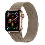 Per cinturino in acciaio inossidabile magnetico con anello milanese serie Apple Watch, 5 & 4 40mm / 3 & 2 & 1 38mm, 5 & 4 44mm / 3 & 2 & 1 42mm