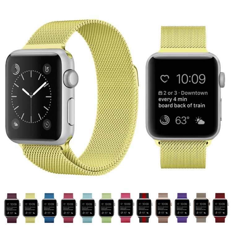 Per cinturino in acciaio inossidabile magnetico con anello milanese serie Apple Watch, 5 & 4 40mm / 3 & 2 & 1 38mm, 5 & 4 44mm / 3 & 2 & 1 42mm