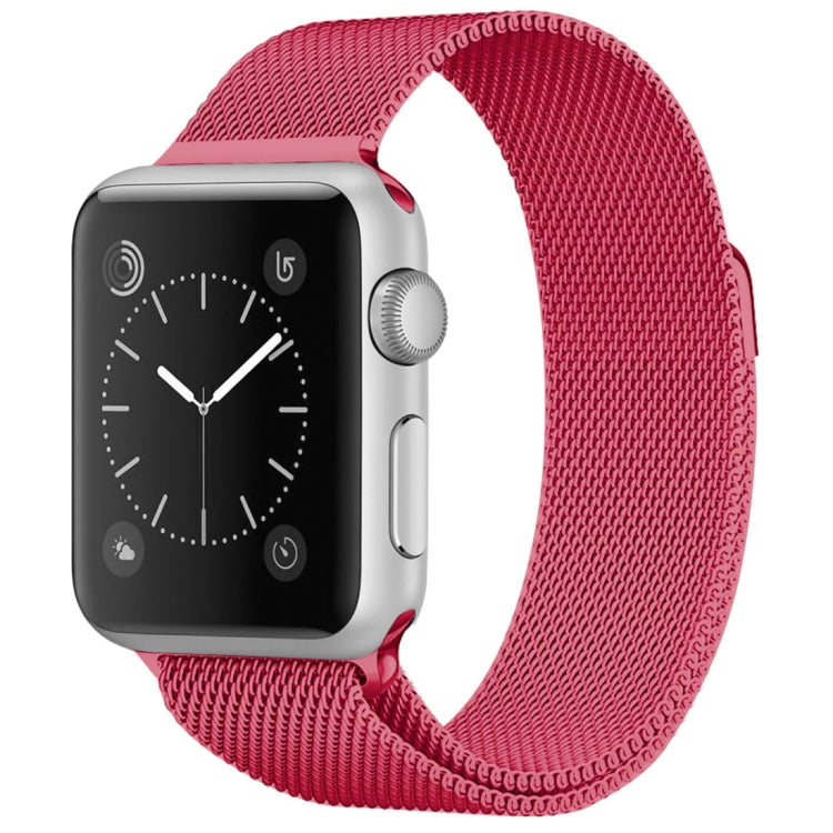 Per cinturino in acciaio inossidabile magnetico con anello milanese serie Apple Watch, 5 & 4 40mm / 3 & 2 & 1 38mm, 5 & 4 44mm / 3 & 2 & 1 42mm