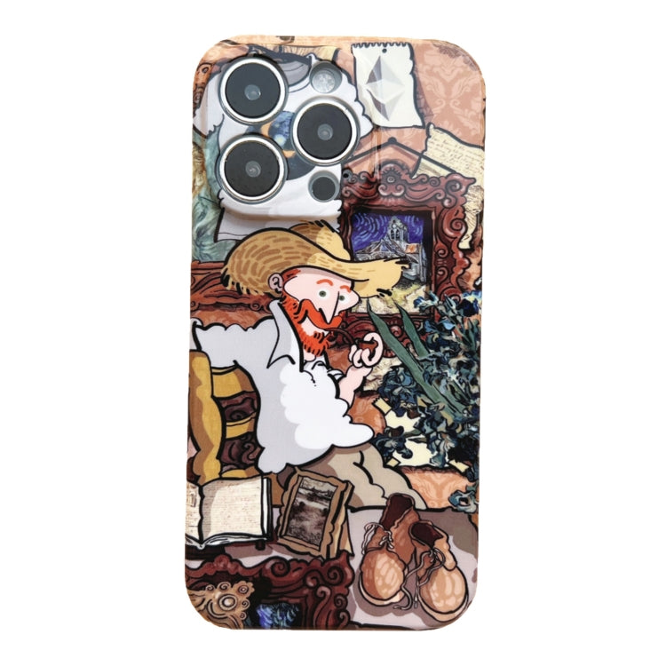 Cassa del telefono del PC del modello della pittura a olio del foro preciso, For iPhone 13, For iPhone 13 Pro, For iPhone 13 Pro Max, For iPhone 12