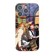 Custodia iPhone con design pittura a olio