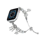Cinturino in metallo con cinturino in perline, For Apple Watch 7 41mm, For Apple Watch 7 45mm, For Apple Watch SE 40mm, For Apple Watch SE 44mm