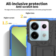 Gomma Texture TPU + Custodia per telefono PC con supporto, For Xiaomi Redmi Note 13 Pro 5G Global, For Xiaomi Redmi 12 4G, For Xiaomi Redmi Note 12S / 11S / 11, For Xiaomi Redmi Note 12 4G Global
