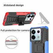 Gomma Texture TPU + Custodia per telefono PC con supporto, For Xiaomi Redmi Note 13 Pro 5G Global, For Xiaomi Redmi 12 4G, For Xiaomi Redmi Note 12S / 11S / 11, For Xiaomi Redmi Note 12 4G Global
