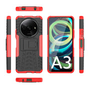 Gomma Texture TPU + Custodia per telefono PC con supporto, For Xiaomi Redmi A3 4G, For Xiaomi Redmi Note 13 4G, For Xiaomi Poco C65, For Xiaomi Redmi Note 13 5G Global, For Xiaomi Redmi 13C 4G, For Xiaomi Redmi Note 13 Pro+ 5G