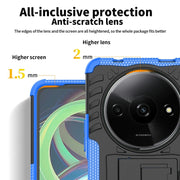 Gomma Texture TPU + Custodia per telefono PC con supporto, For Xiaomi Redmi A3 4G, For Xiaomi Redmi Note 13 4G, For Xiaomi Poco C65, For Xiaomi Redmi Note 13 5G Global, For Xiaomi Redmi 13C 4G, For Xiaomi Redmi Note 13 Pro+ 5G