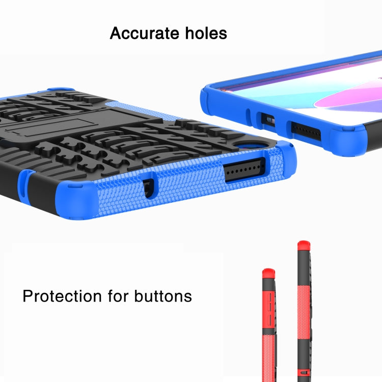 Tyre Texture TPU + custodia per tablet PC con supporto, For Lenovo Tab M8 4th Gen, For Lenovo Tab M10