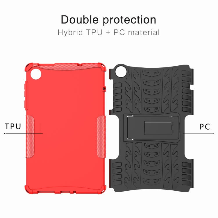 Tyre Texture TPU + custodia per tablet PC con supporto, For Lenovo Tab M8 4th Gen, For Lenovo Tab M10