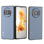 ABEEL Custodia per telefono Wave Black Edge in vera pelle, For Huawei Mate X3, For Huawei Mate 60