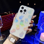 Custodia per telefono in TPU con polvere glitterata serie Little Star, For iPhone 12, For iPhone 12 Pro
