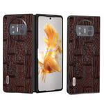 ABEL Custodia per telefono serie Mahjong Texture in vera pelle, For Huawei Mate X3, For Huawei Mate 60