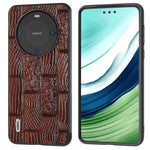ABEL Custodia per telefono serie Mahjong Texture in vera pelle, For Huawei Mate X3, For Huawei Mate 60