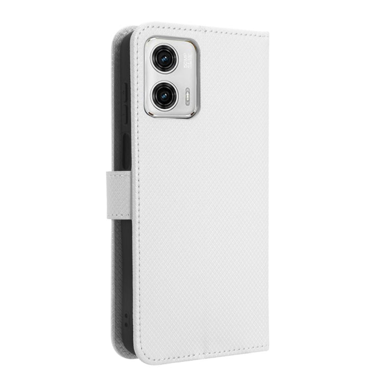 Custodia per telefono in pelle con trama a diamante, For Motorola Moto G 5G 2023, For Motorola Moto G52J 5G