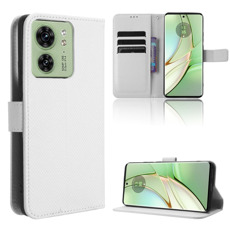 Custodia per telefono in pelle con trama a diamante, For Motorola Moto G Stylus 4G 2023, For Motorola Edge 40, For Motorola Moto G Stylus 5G 2023, For Motorola Moto G53 / G13