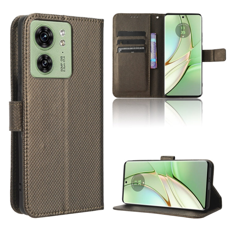 Custodia per telefono in pelle con trama a diamante, For Motorola Moto G Stylus 4G 2023, For Motorola Edge 40, For Motorola Moto G Stylus 5G 2023, For Motorola Moto G53 / G13